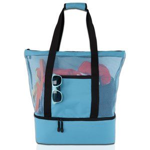 Summer portable mesh picnic beach bag